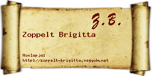 Zoppelt Brigitta névjegykártya